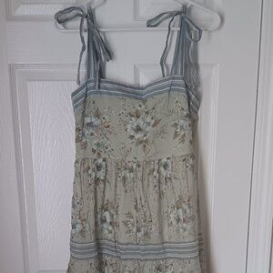 Floral Maxi Tank Top Dress Women